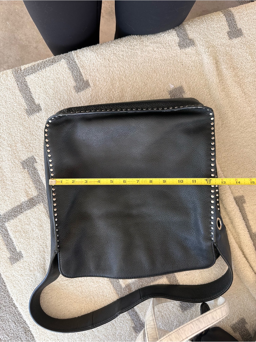 Black Stud-Trim Shoulder Bag Michael Kors Studded Bag — image 8 of 8